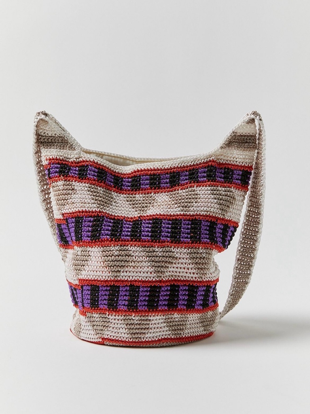 Urban Outfitters Pattern Woven Crochet Crossbody Bag NWOT